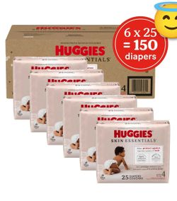 Huggies Skin Essentials Size 4 – 150 Diapers (NEW)