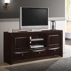Tv Stand Max Tv size 70" Dark Cherry finish, New Especial price