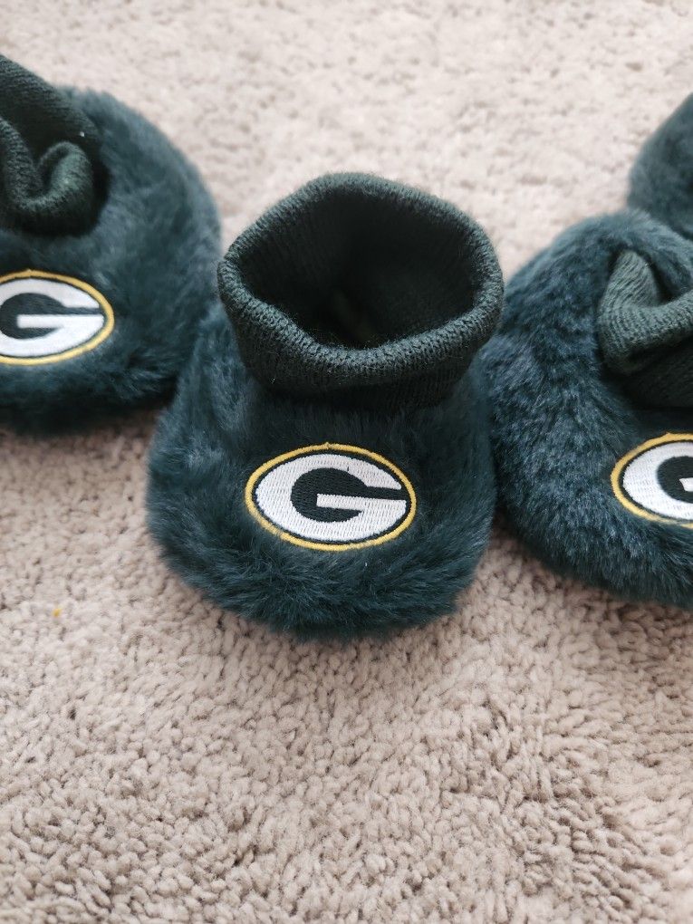 Green Bay Packers Infant Slippers 6mo