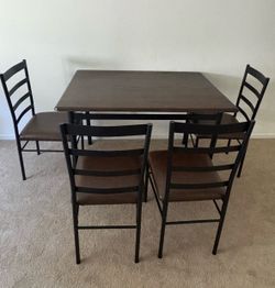 Dining Table Set 4 Chairs