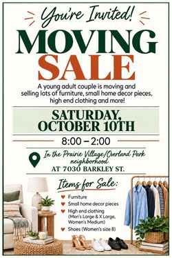 Moving Sale