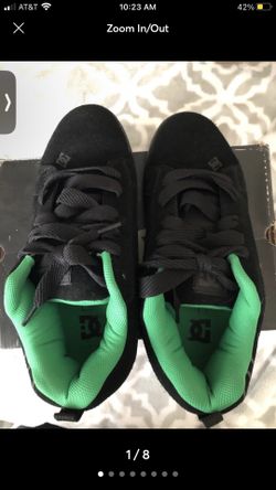 DC Men’s court graffik model 300529 skate shoe black-green