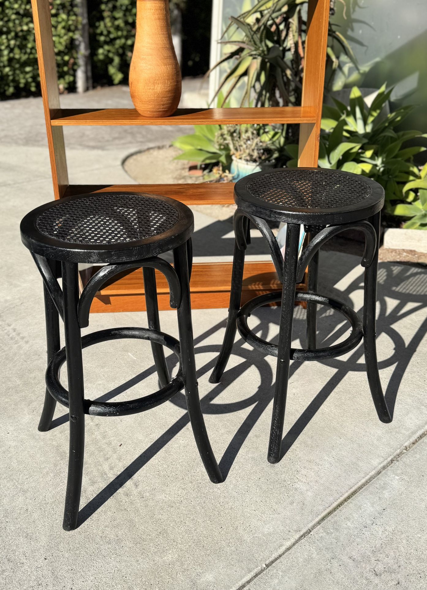 RESTORATION HARDWARE RH 2 Madeleine Bar Stool Pair Set of 2