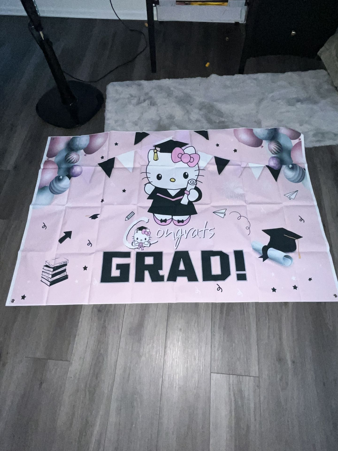 Hello kitty graduation Back drop