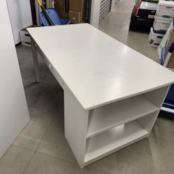 Pottery Barn Kids Table/desk With Storage Shelves