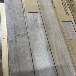 Tile wood look 6in x 36in Light brown multi shade grad B