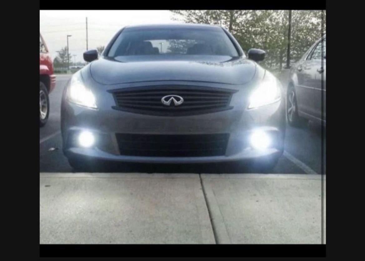 Headlight Or Fog Bright Bulb Upgrade LED Bright White 6000k With Warranty H11b H7,H1 Luces 4 Sided LED