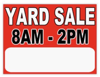 Yard Sale! Last Day today Sunday