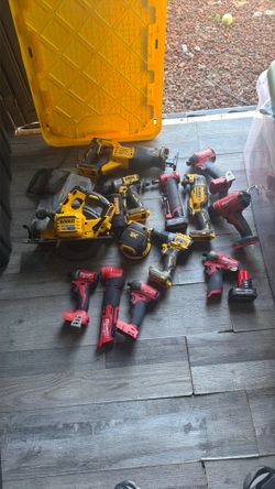 Milwaukee Dewalt tools