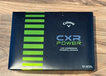 New Callaway CXR Power Golf Balls