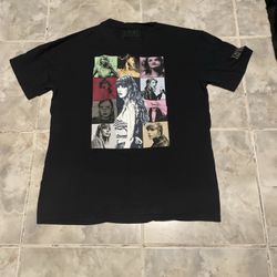 Taylor Swift The Eras Tour Official T Shirt Size Medium Black Short Sleeve Crew