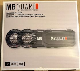 MB Quart Formula FT1-25 Titanium Dome Tweeters