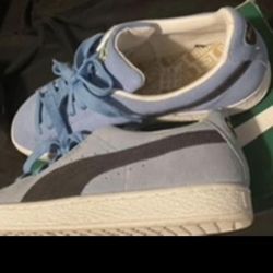 Sky Blue Navy Pumas Sz 9