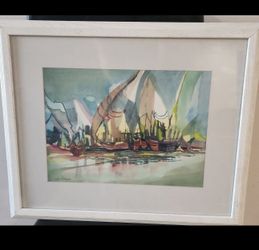 Original Watercolor Painting by Len Fischler