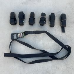 10’ X 1.5”  Ratchet Strap No Hooks Ratchet Buckles – Heavy Duty Black