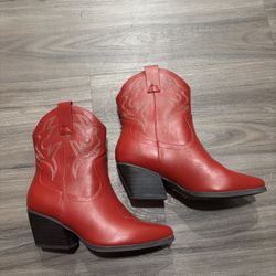 Red Heel Cowboy Boots 