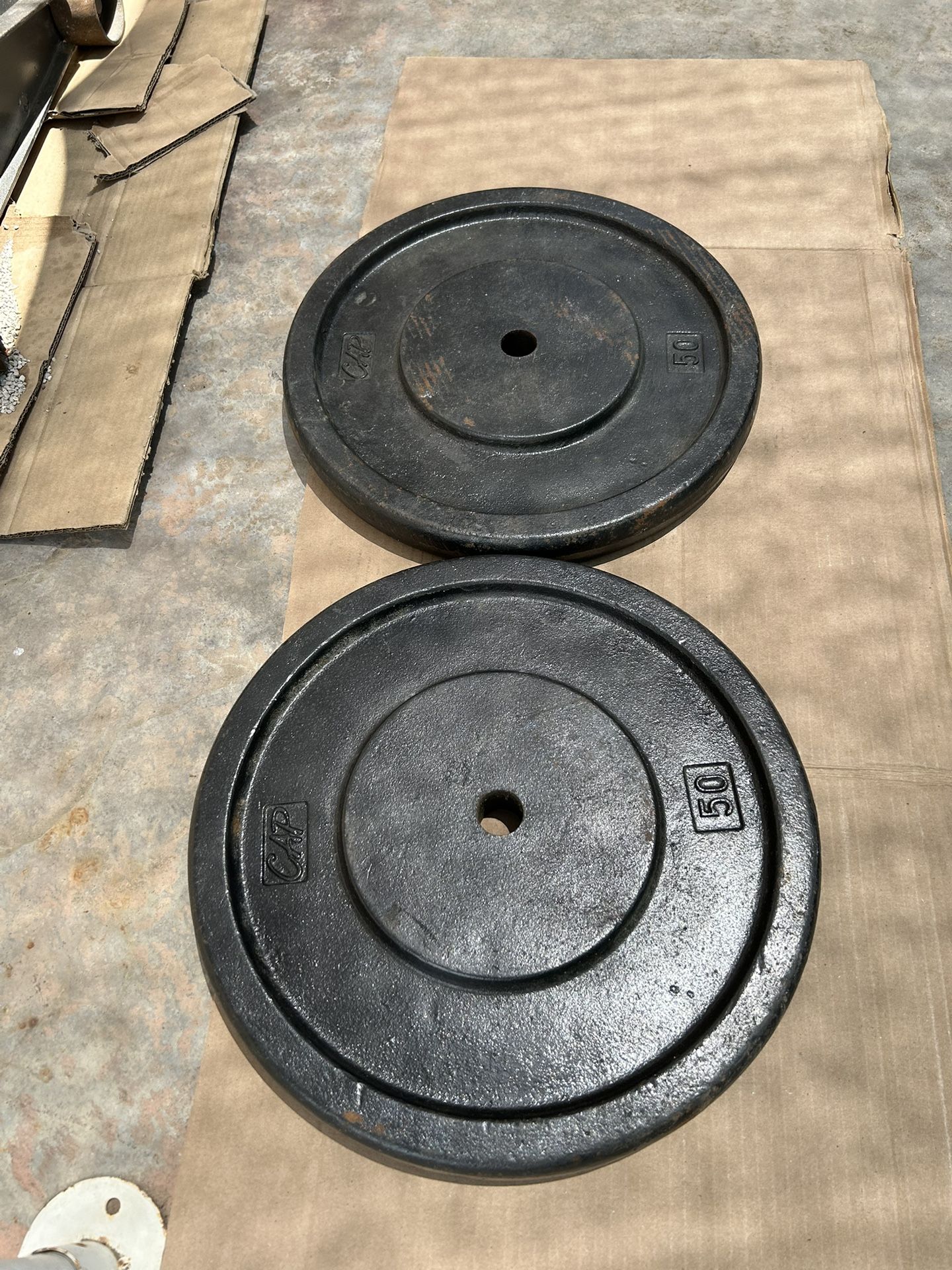 1” Weights 2x50 lbs