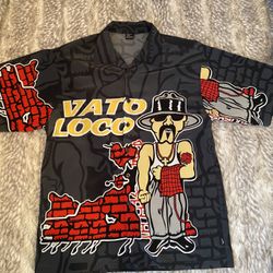 Ibeu Vintage Vato Loco Button Up 