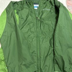 Rain jacket for kids like new Size M10-12  Brand Columbia 