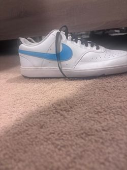 Nike Air Force 1 White Blue Sneakers