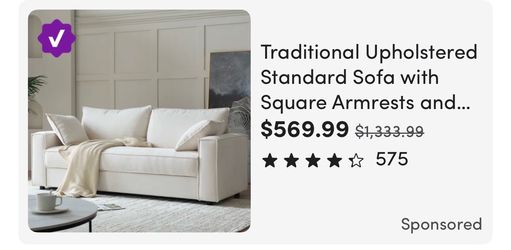 Cream couch