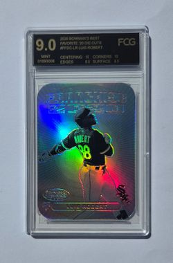 Luis Robert 2020 Bowman's Best Favorites Rookie 9 Graded Slab!