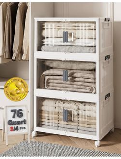Stackable and collapsible 2 door shelf