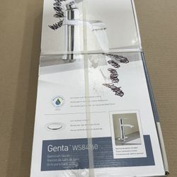 MOEN - GENTA Single Handle Single Hole Bathroom Faucet In Chrome (No Valve)