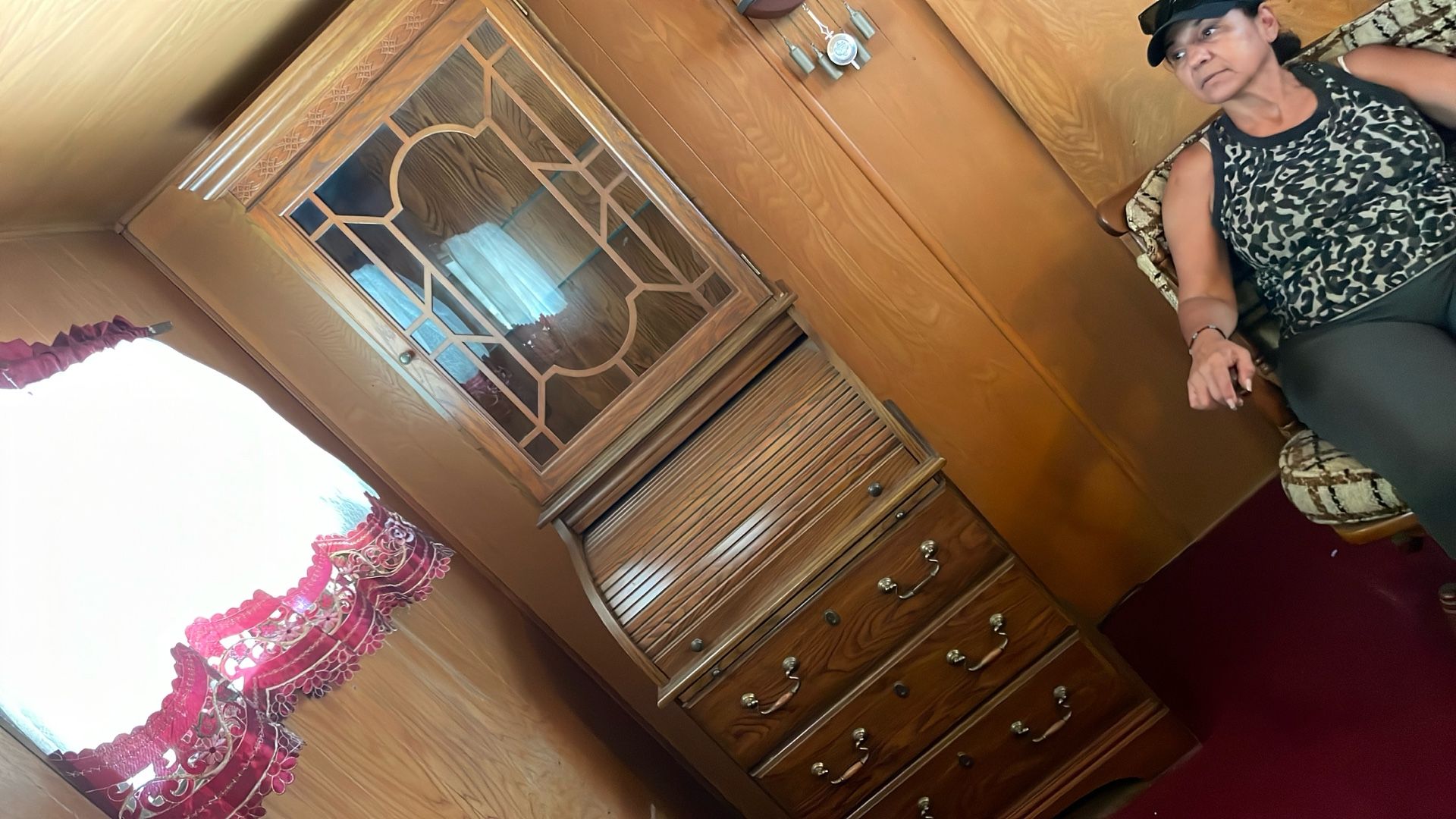 Antique Desk Brown In Color