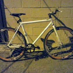 White Fixie Bike