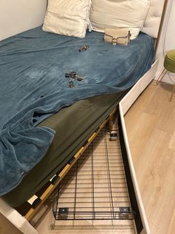 Bed frame with storage for sale