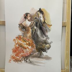 Original Painting By Patricia Boyd “ Spanish Dancers 