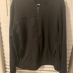 Men’s Black Zip-up Jacket -size Large 