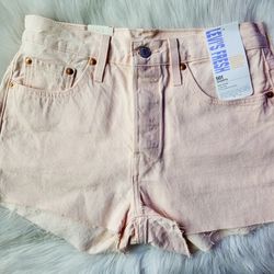 Pink Levi Shorts