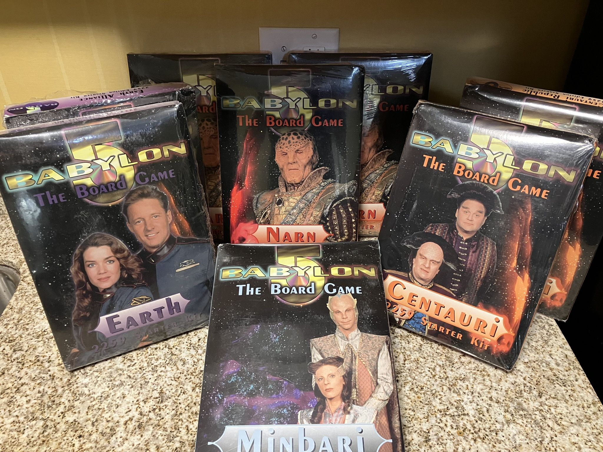 Babylon 5 Board Game β Sealed Starter Kits (Earth, Narn, Centauri, Minbari)