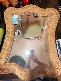 Woven Seagrass Framed Wall Mirror