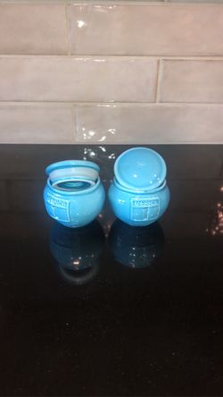 C’EPICE 1 Blue Glass Canisters