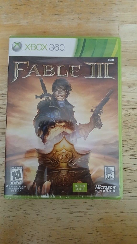 Fable III 3 Xbox 360 (Sealed)