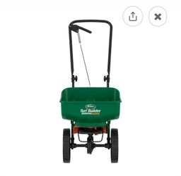 SCOTTS TURF BUILDER BROADCAST SPREADER FOR LAWN CARE MODEL NUMBER 76121.