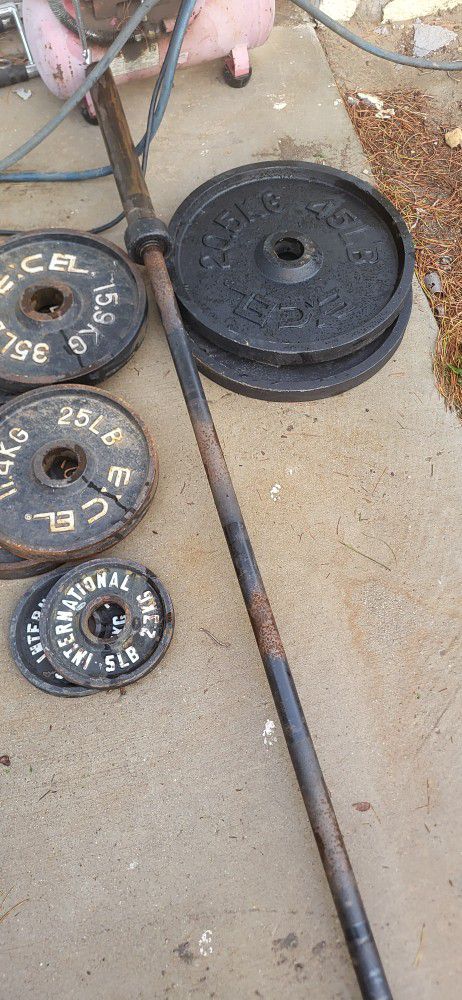 Olympic Plates And Barbell 