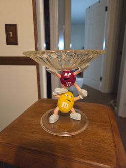 M&M vintage candy tray dish.