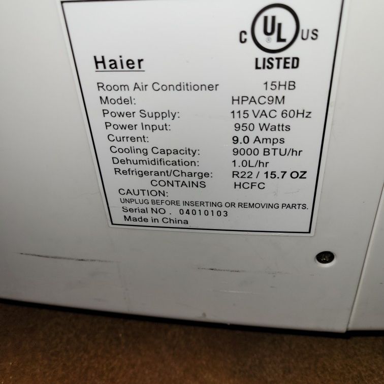 haier hpac9m