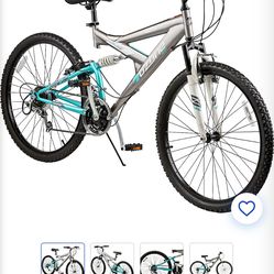 Ozone 500  Women's Ultra Shock 26" 21-Speed Dual-Suspension Bike
