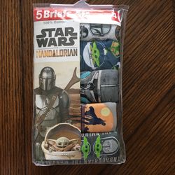 NWT Star Wars Boys Brief 5 Pack Size 4 6 8