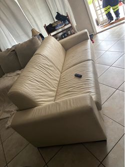 Leather couch
