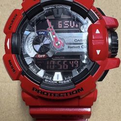 USED G-SHOCK GBA-400-4AJF G'MIX RED Cash Or Bitcoin Only  WRISTWATCH GOOD M-804E No Box. 