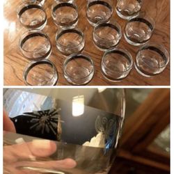 16 Like New Rare Vintage Mid Century Roly Poly Mirrored Glasses 