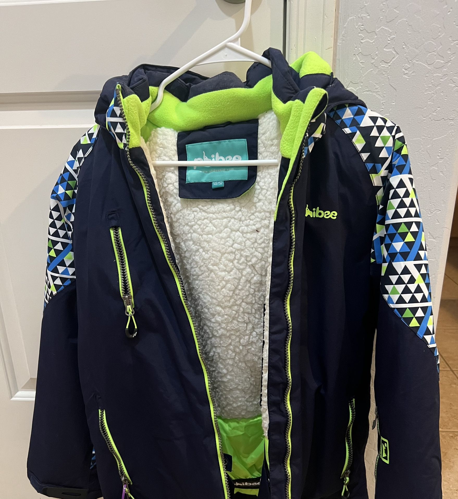 Boys Waterproof Ski Jacket Size 12