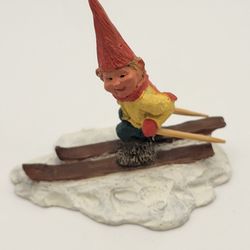 Vintage Klaus Wickl Enesco 1994 Gnome Figurine "Seppi" #339342 1.5"x2.25"