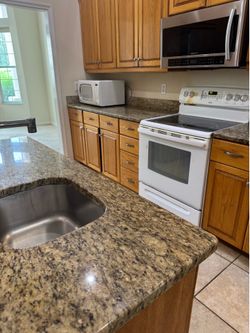 White cooktop stove